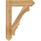 Ekena Millwork Balboa Arts & Crafts Rough Sawn Bracket, Western Red Cedar, 6"W x 30"D x 42"H BKT06X30X42BOA03RWR - alternate 3